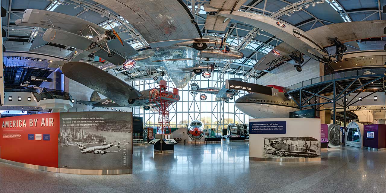 Commercial aviation aircraft and displays in America by Air