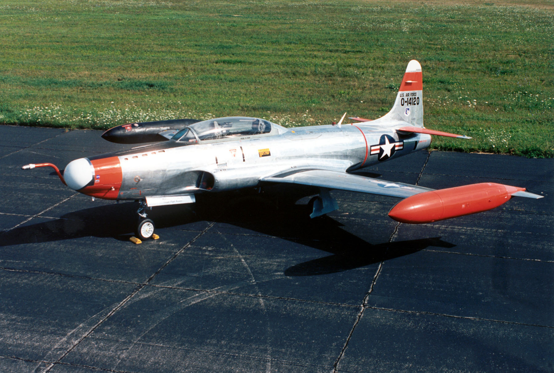 Lockheed T-33A Shooting Star displayed at the National Museum of the U.S. Air Force
