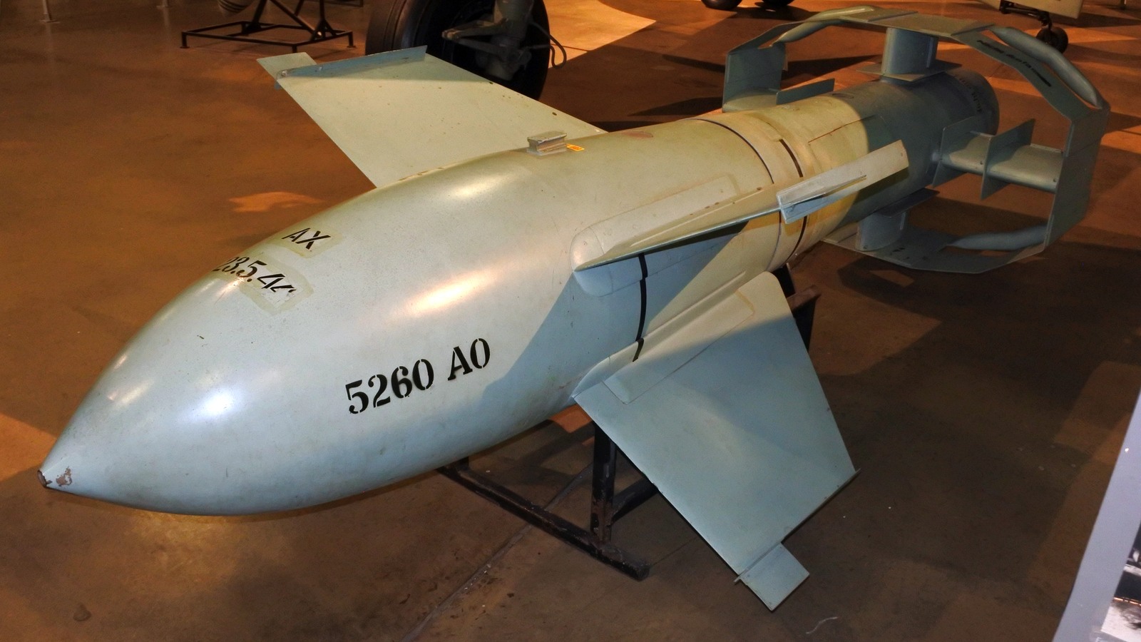 German Fritz X guided bomb on exhibit