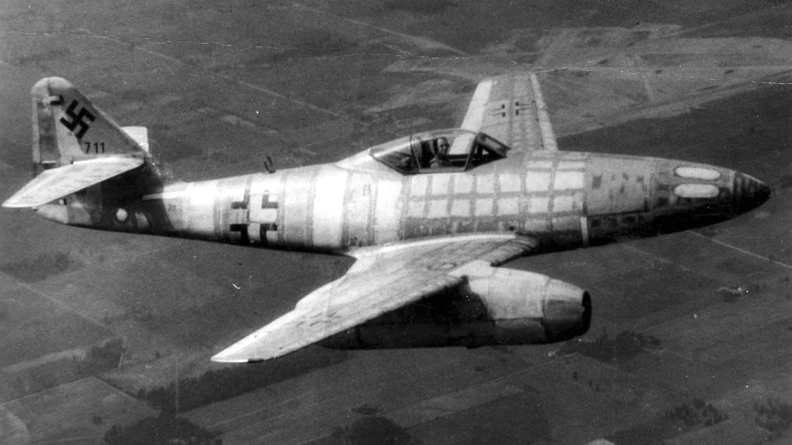 Messerschmitt Me 262 Schwalbe in flight
