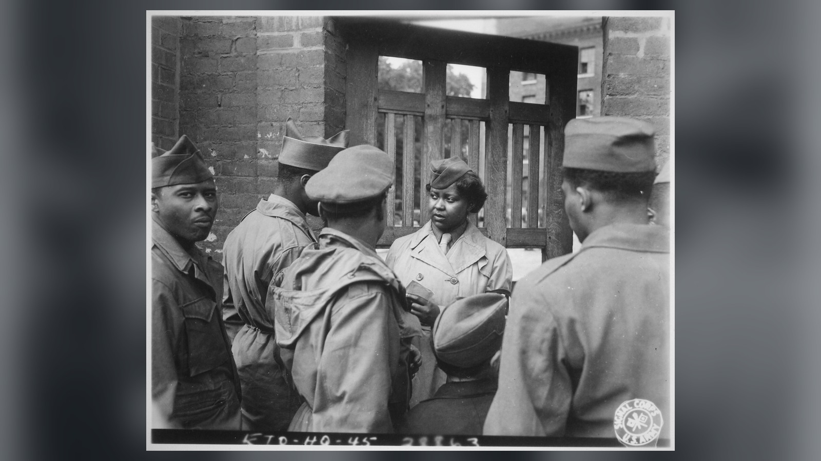 Members of the 6888th Central Postal Directory Battalion in Europe during World War II