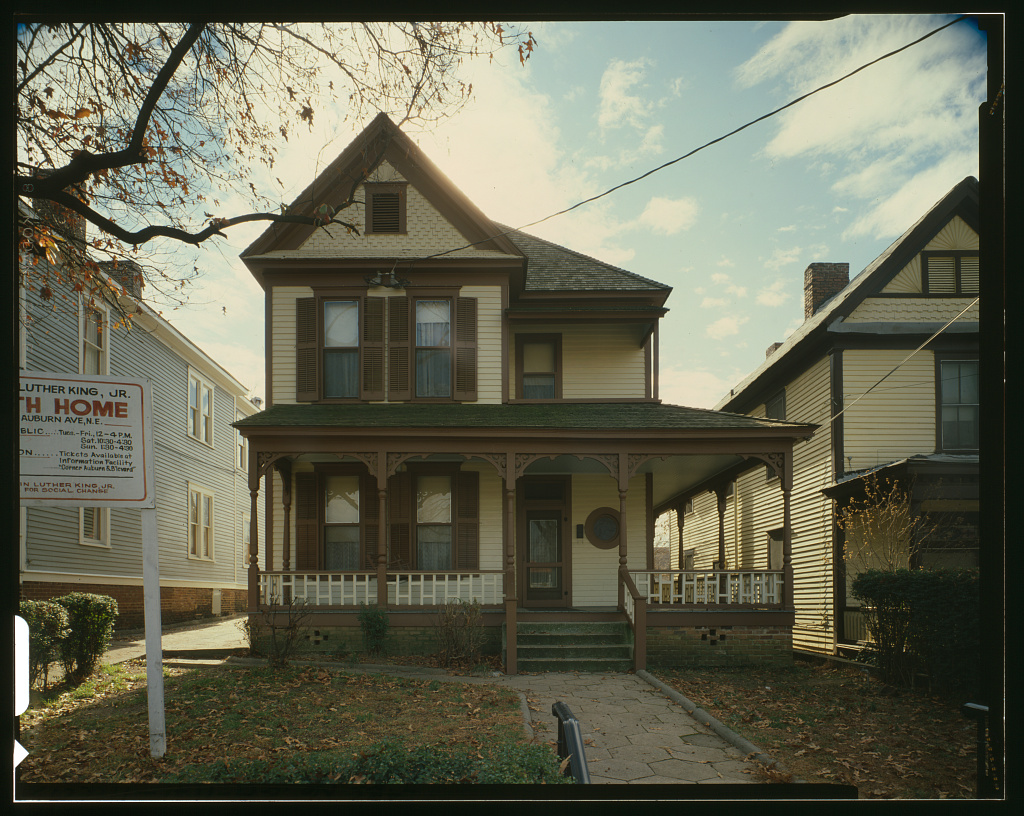 Historic American Buildings Survey photograph of the King Birth Home