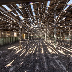 View along a historic Rio Vista building