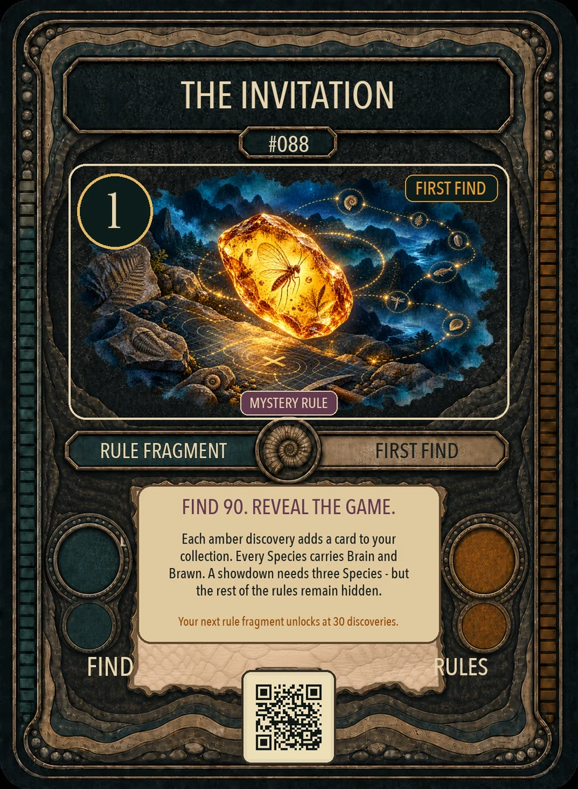 The Invitation Deep Time card