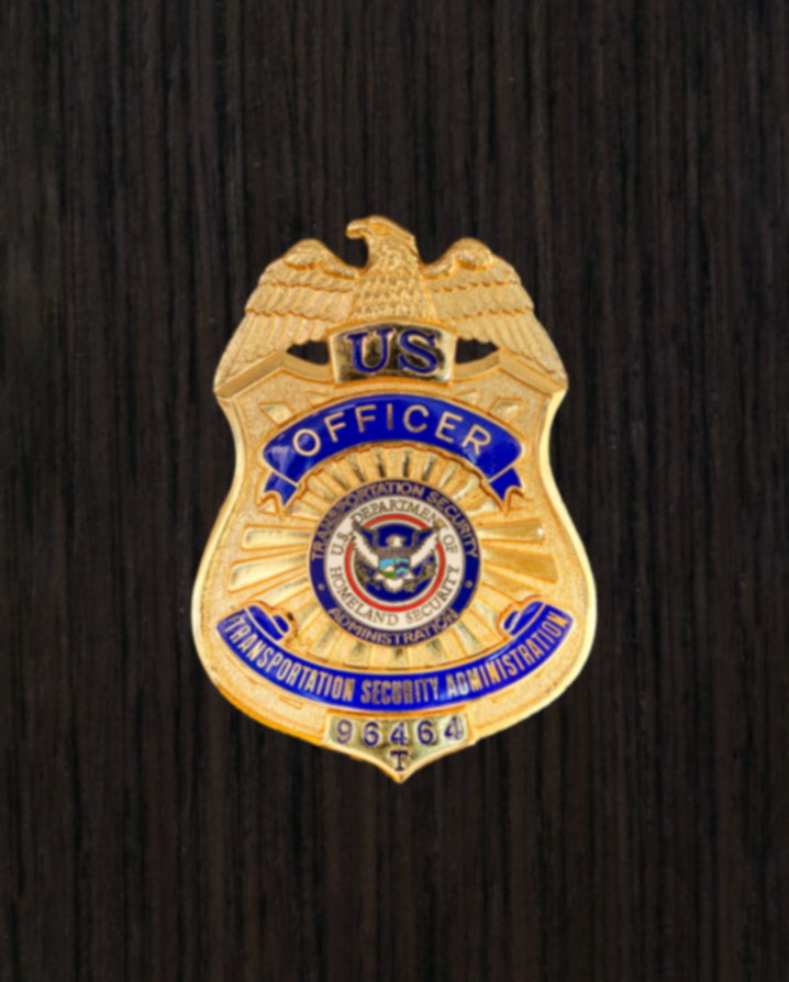 Transportation Security Officer badge display