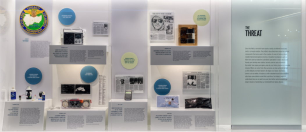 The Threat exhibit case